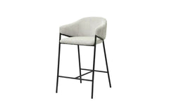 Chaises de Bar HINAYA en Velours Côtelé - 54 x 59 cm