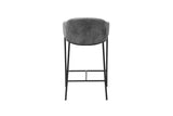 Chaises de Bar HINAYA en Velours Côtelé - 54 x 59 cm