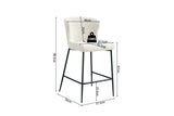 Chaises de Bar LISE - 51,5 x 56 cm