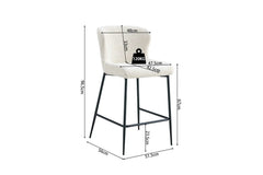 Chaises de Bar LISE - 51,5 x 56 cm