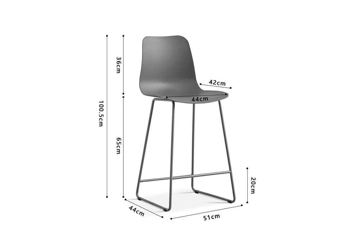 Chaises de Bar MARYA - H:65 cm