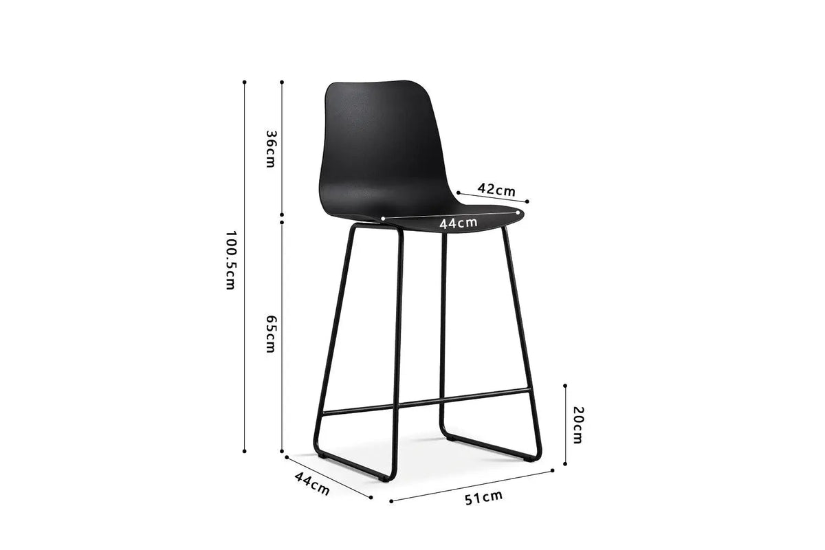 Chaises de Bar MARYA - H:65 cm