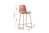 Chaises de Bar MARYA - H:65 cm