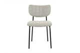 Chaises de Salle à Manger ANITA Gris Claire - 72 x 53 cm