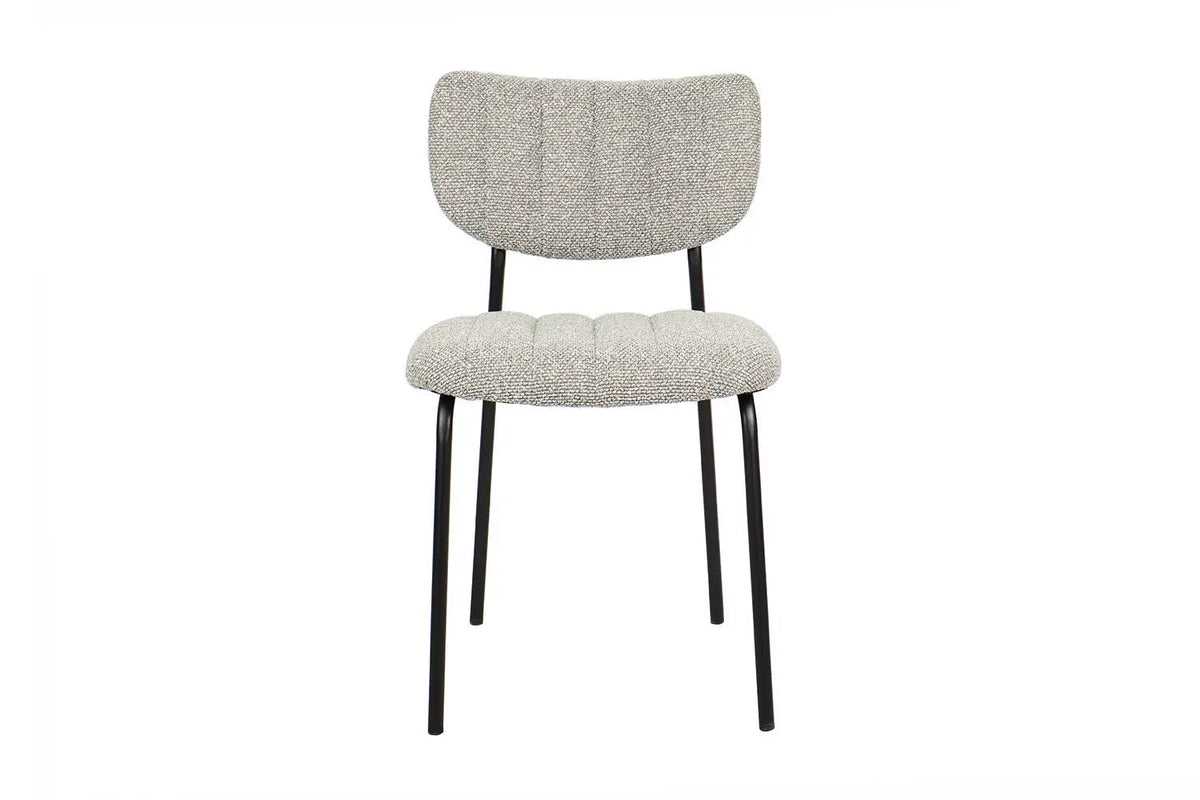 Chaises de Salle à Manger ANITA Gris Claire - 72 x 53 cm