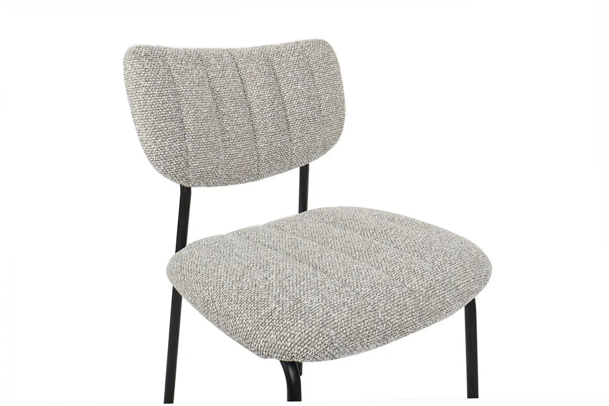Chaises de Salle à Manger ANITA Gris Claire - 72 x 53 cm