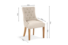 Chaises de Salle à Manger FANCYA Sable - 56 x 60 cm