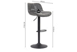 Tabourets de Bar FENNY - H:61-81 cm