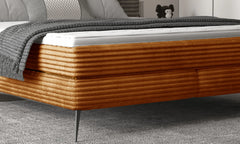 LUCY – Lit Coffre Box Spring avec Matelas Bonnell