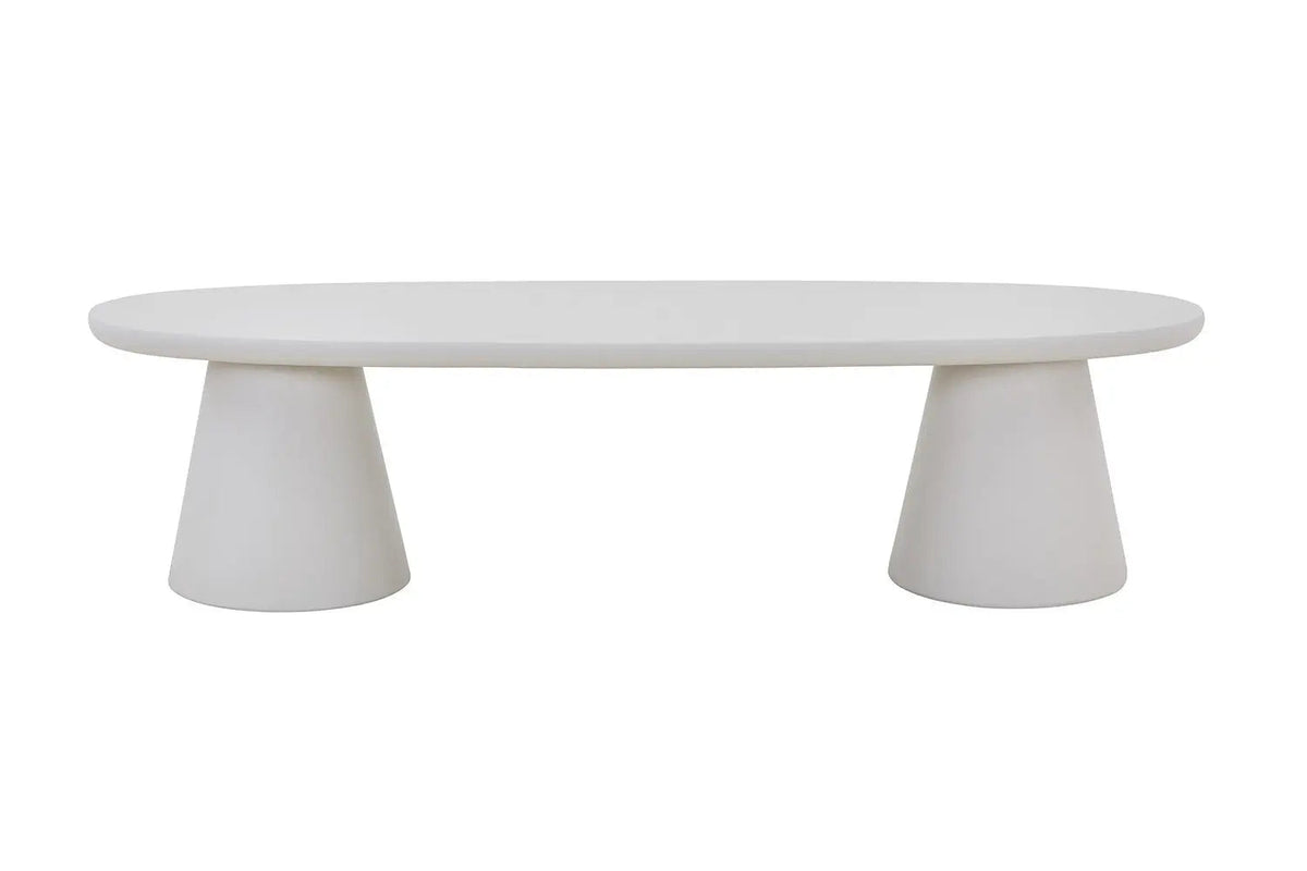 Meuble TV Effet Ciment Ecru TAVINA pour votre salon - 160 cm