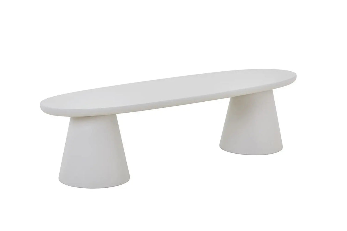 Meuble TV Effet Ciment Ecru TAVINA pour votre salon - 160 cm