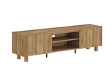 Meuble TV MALYBU Décor Chêne Naturel - 170 x 40 cm
