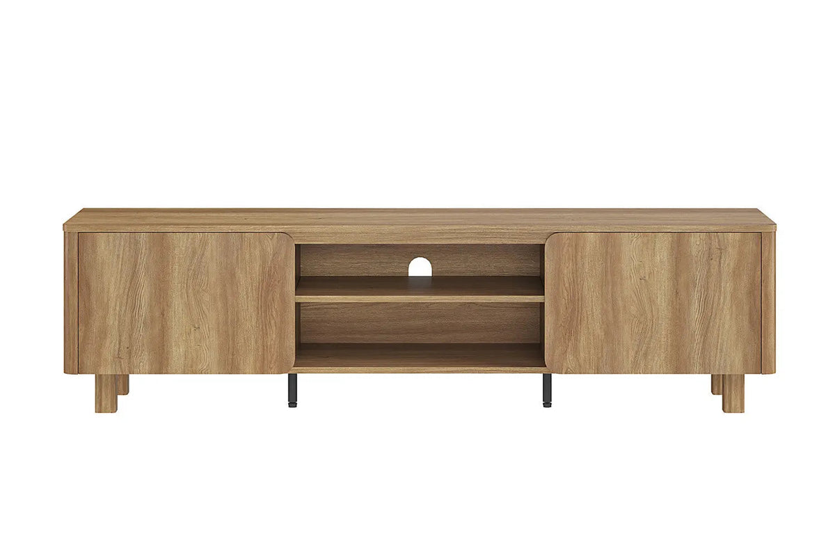 Meuble TV MALYBU Décor Chêne Naturel - 170 x 40 cm