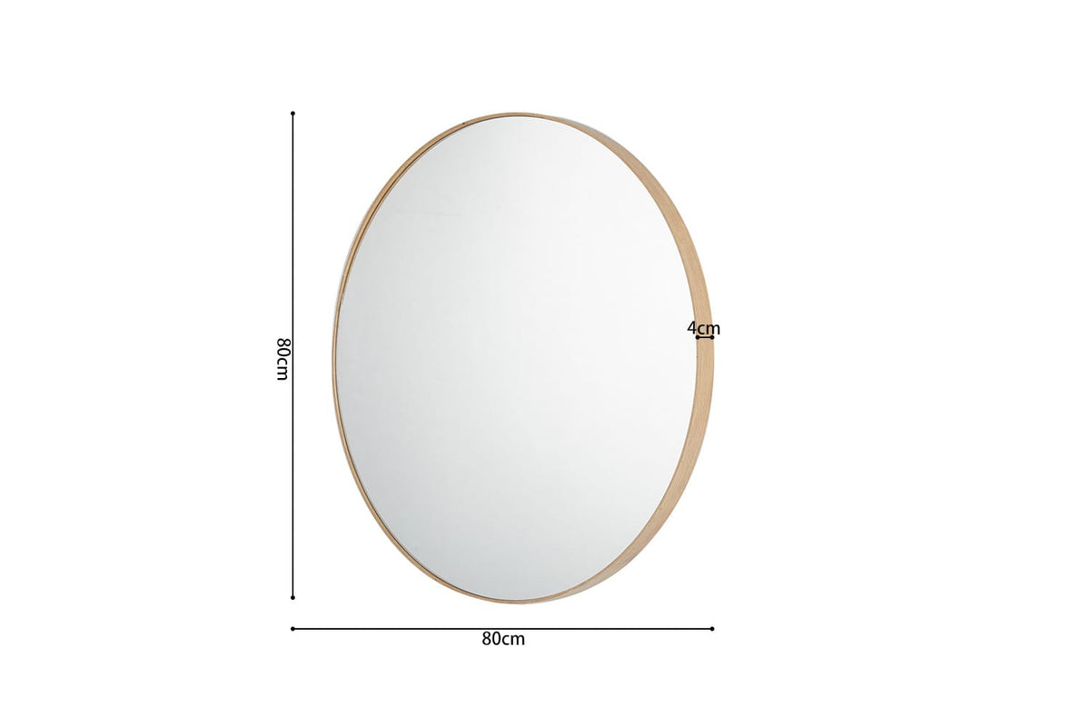 ROSALIE – Miroir Chêne vieilli – 80 x 80 cm