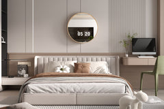 ROXY – Miroir Chêne vieilli – 80 x 80 cm