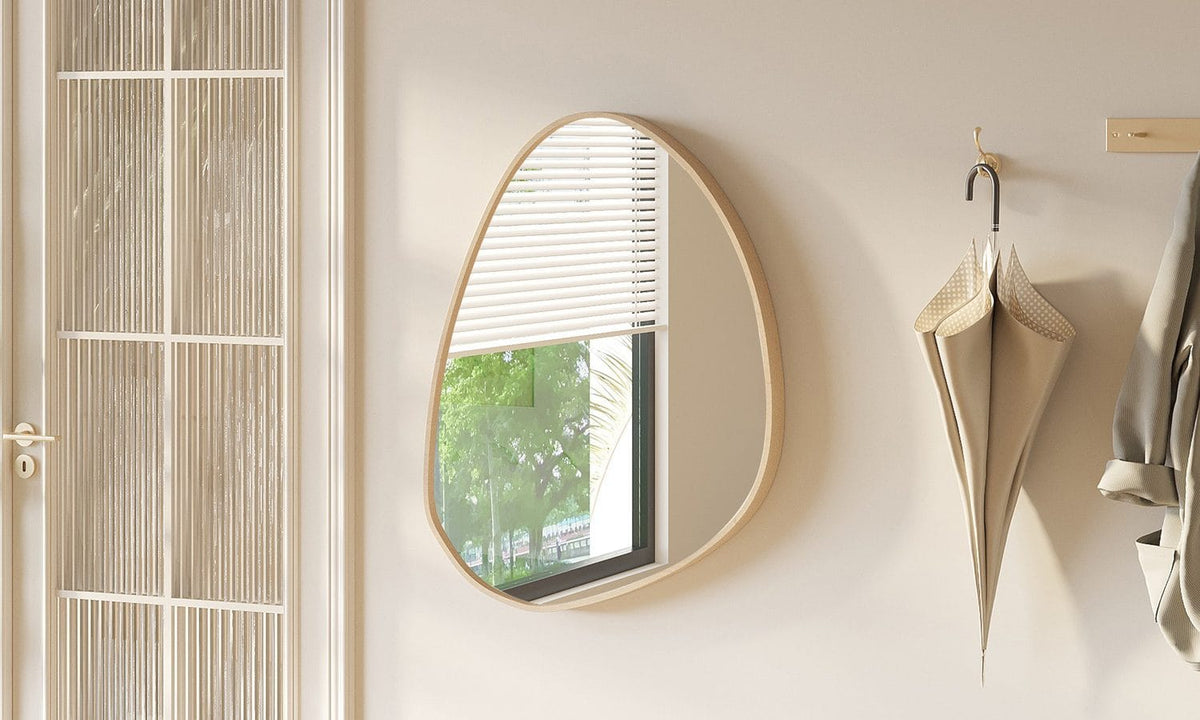 ROZA – Miroir Chêne vieilli – 80 x 60 cm
