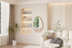 ROMI – Miroir Chêne vieilli – 80 x 50 cm