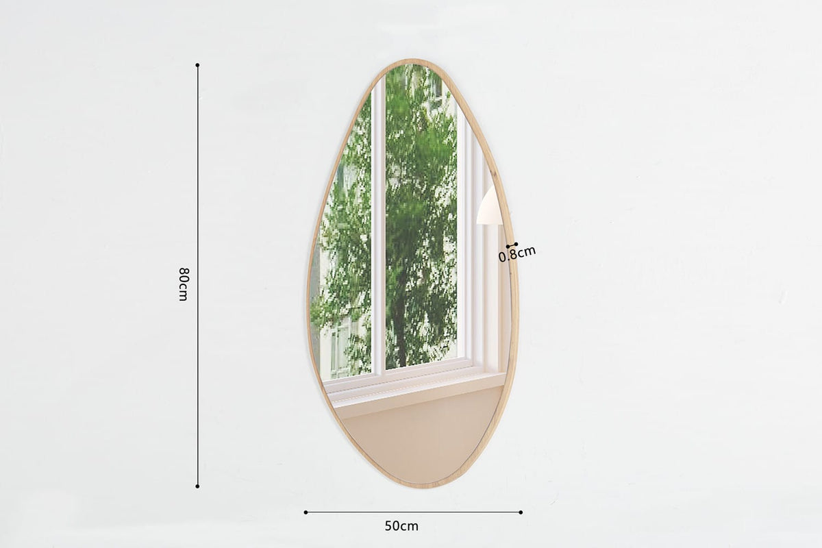 ROMI – Miroir Chêne vieilli – 80 x 50 cm