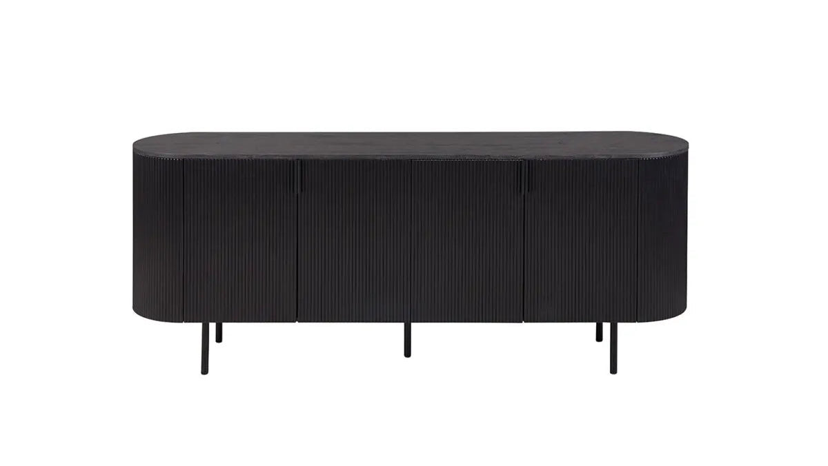 LAGOS – Bahut de salon effet brun foncé – 200 cm