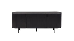LAGOS – Bahut de salon effet brun foncé – 200 cm