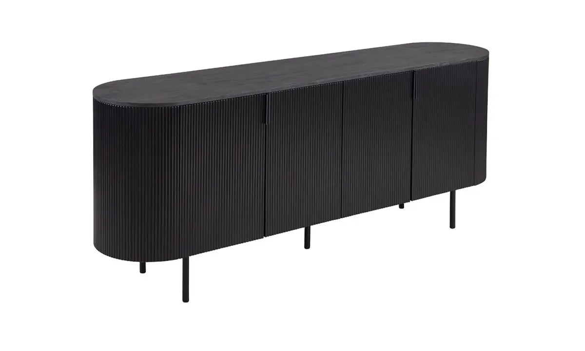LAGOS – Bahut de salon effet brun foncé – 200 cm