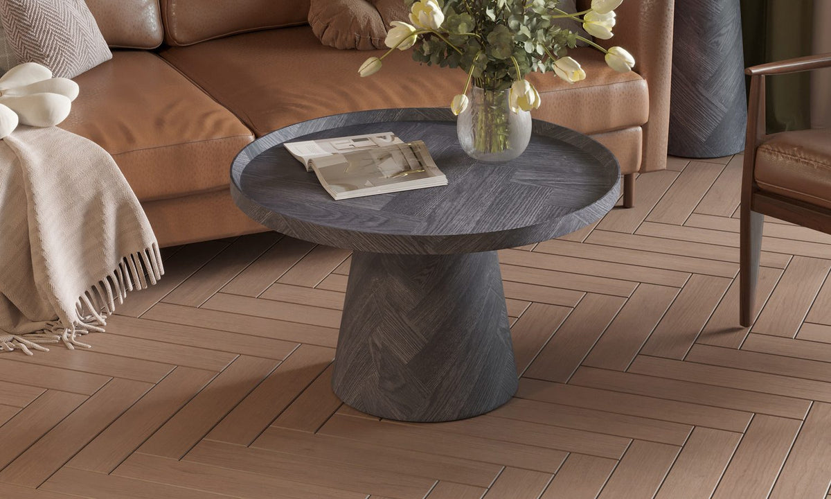 MANUS – Table Basse Gris Foncé – 80 cm