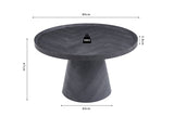 MANUS – Table Basse Gris Foncé – 80 cm
