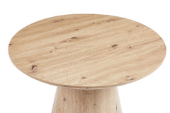LUKAS – Table Basse Effet Chêne Vieilli – 80cm