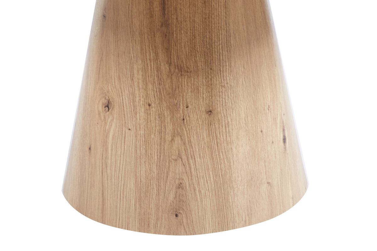 LUKAS – Table Basse Effet Chêne Vieilli – 80cm