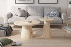 LUKAS – Table Basse Effet Chêne Vieilli – 45 cm