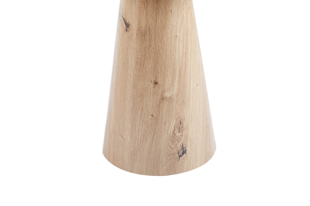 LUKAS – Table Basse Effet Chêne Vieilli – 45 cm