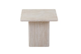 BOBBY – Set de 2 Tables Basses Effet Travertin Beige