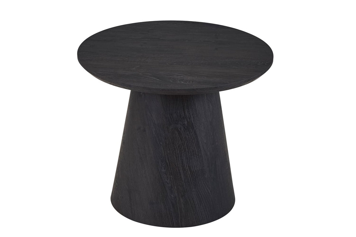 MIKLOS – Table Basse Ronde Décor Brun foncé – 60 cm