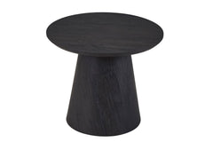 MIKLOS – Table Basse Ronde Décor Brun foncé – 60 cm