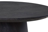 MIKLOS – Table Basse Ronde Décor Brun foncé – 60 cm