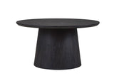 MIKLOS – Table Basse Ronde Décor Brun foncé – 80 cm