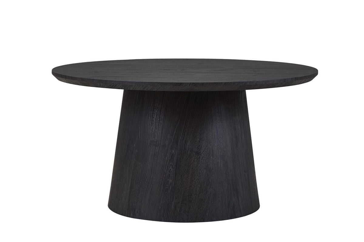 MIKLOS – Table Basse Ronde Décor Brun foncé – 80 cm