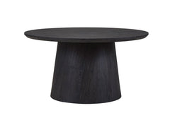 MIKLOS – Table Basse Ronde Décor Brun foncé – 80 cm