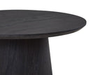 MIKLOS – Table Basse Ronde Décor Brun foncé – 80 cm