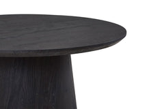 MIKLOS – Table Basse Ronde Décor Brun foncé – 80 cm
