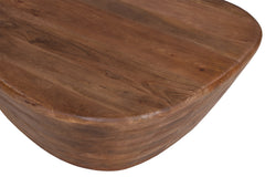 Evan – Table Basse en Bois de Manguier Brun Clair – 107 cm
