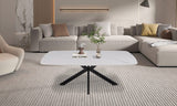 APOLLO – Table basse Ovale en Pierre – 130 x 70 cm
