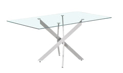 LASI – Table à manger en verre – 160 cm
