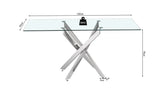 LASI – Table à manger en verre – 160 cm