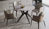 APOLLO – Table à manger Ronde Pierre Brillante – 110 cm