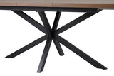 KOS – Table à Manger Extensible Décor Brun foncé – 160 à 200 cm