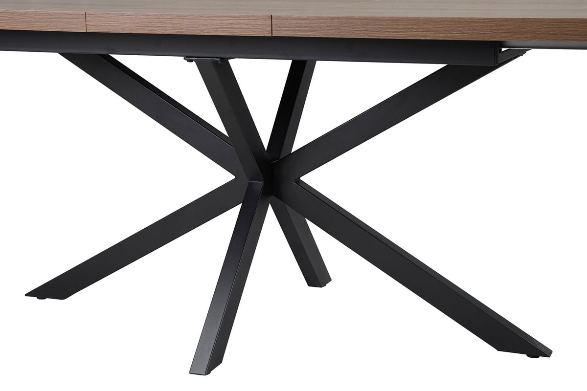 KOS – Table à Manger Extensible Décor Brun foncé – 160 à 200 cm