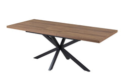 KOS – Table à Manger Extensible Décor Brun foncé – 160 à 200 cm