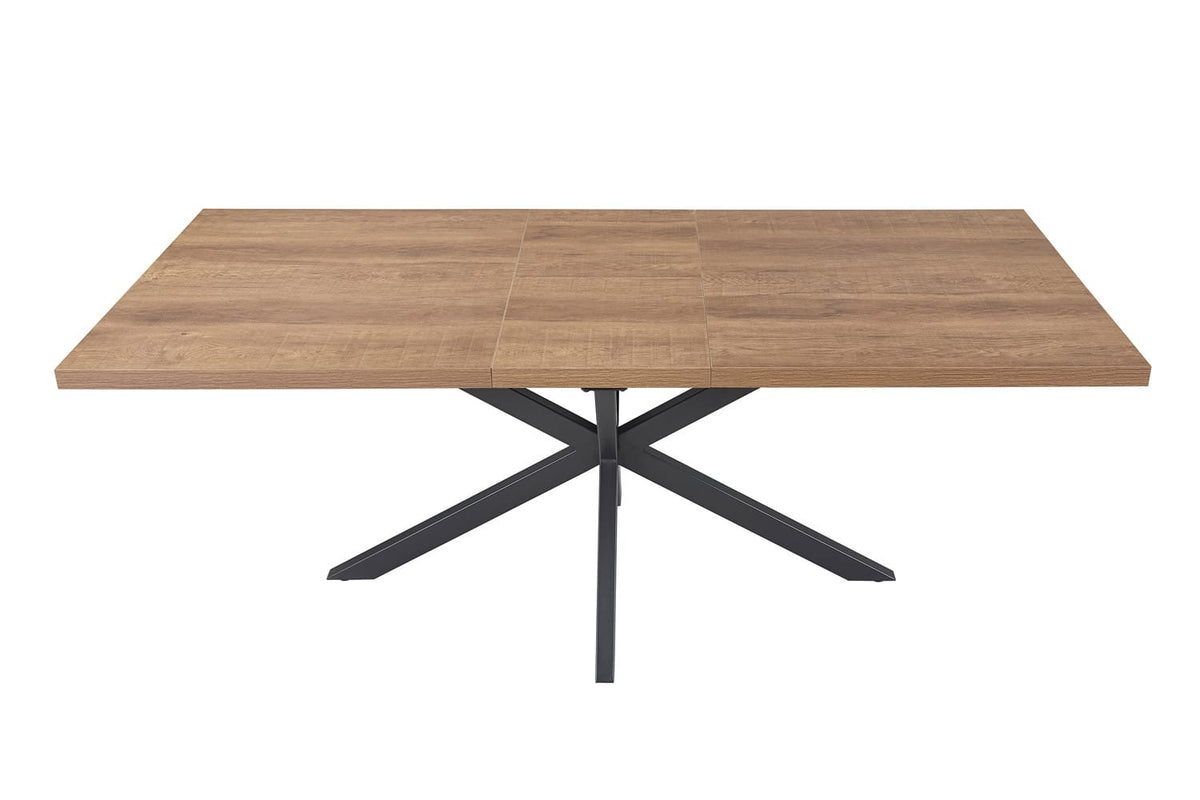 KOS – Table à Manger Extensible Décor Brun foncé – 160 à 200 cm