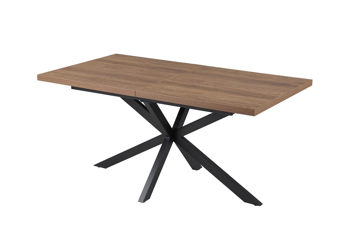 KOS – Table à Manger Extensible Décor Brun foncé – 160 à 200 cm